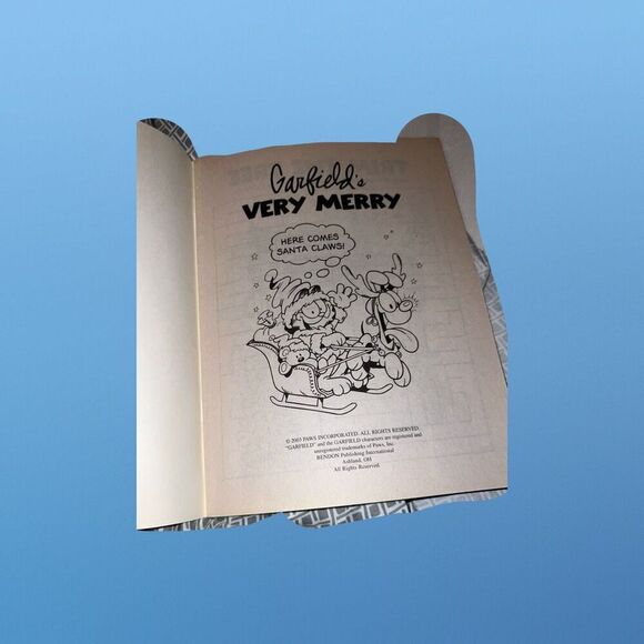 NEW 2003 Garfield Very Merry Activity & Fun Coloring Books unused - Picture 2 of 3